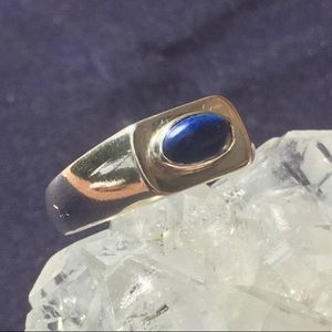 🙌🏾 Handmade Lapis Lazuli 92.5 Silver Ring